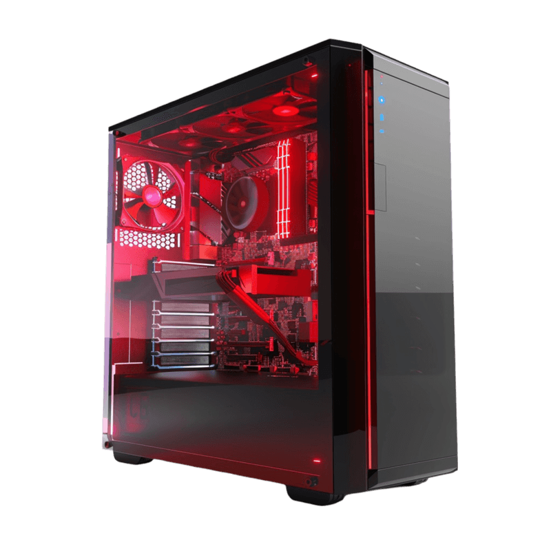 PC Gamer montado pela Online Computers em Peruíbe - Vista lateral